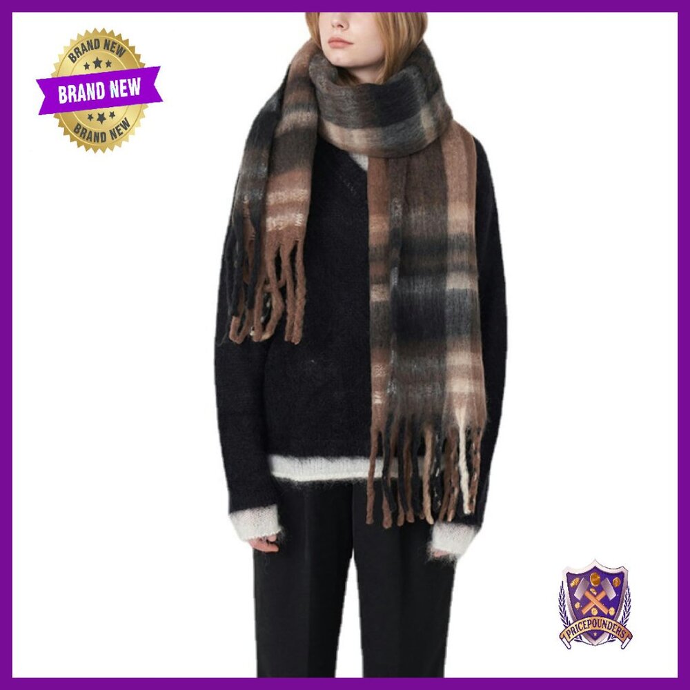 Large Chunky Tassel Scarf Oversized Thick Winter Shawl Blanket Wrap